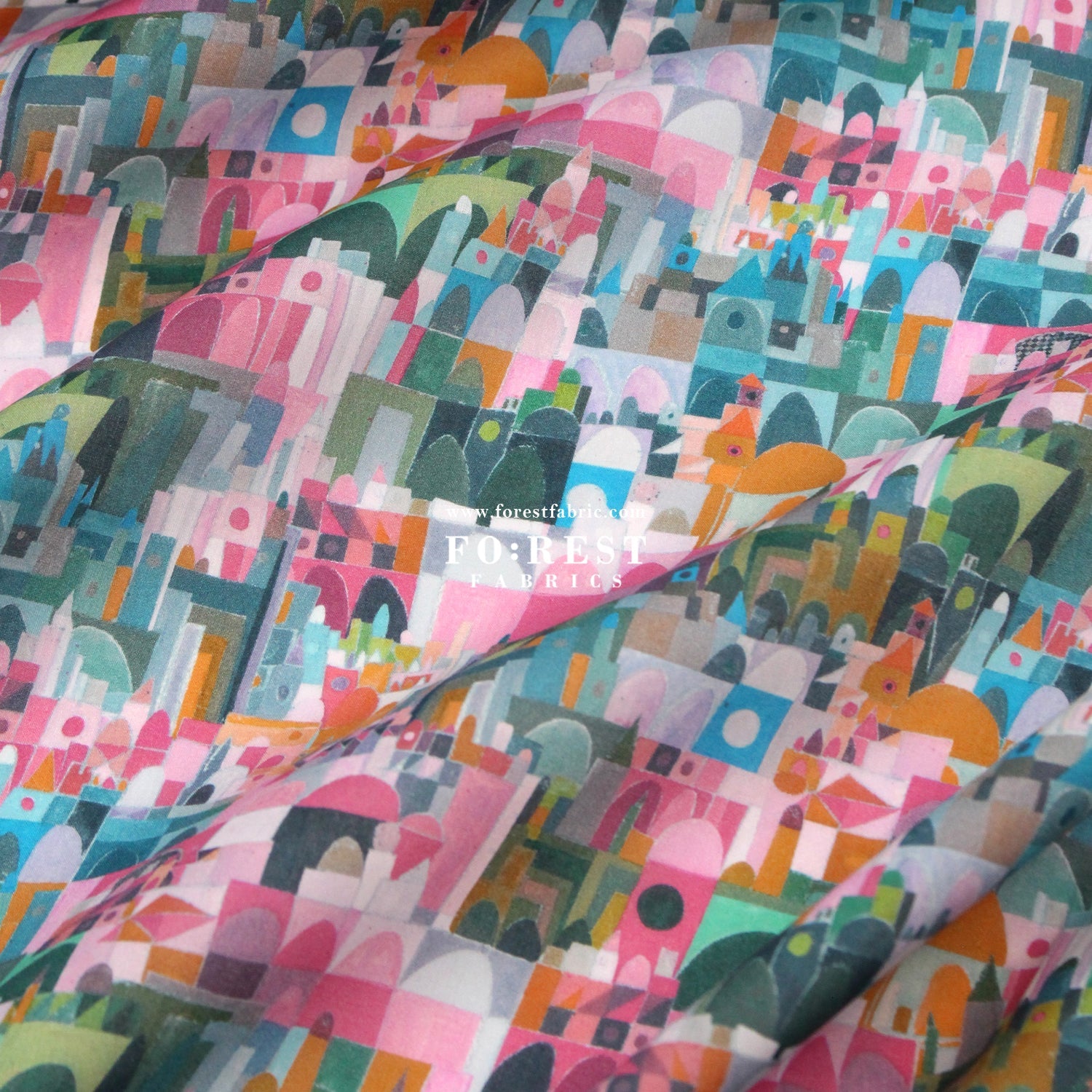 Liberty of London (Organic Tana Lawn Cotton Fabric) - Urban Jungle A - FO:REST Fabric 布恩堂Liberty fabrictana lawnjapanese fabricykk zipper