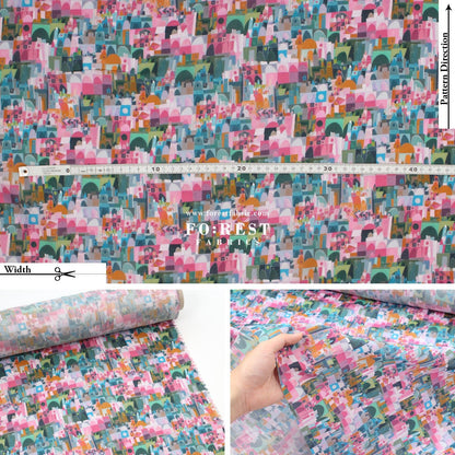 Liberty of London (Organic Tana Lawn Cotton Fabric) - Urban Jungle A - FO:REST Fabric 布恩堂Liberty fabrictana lawnjapanese fabricykk zipper