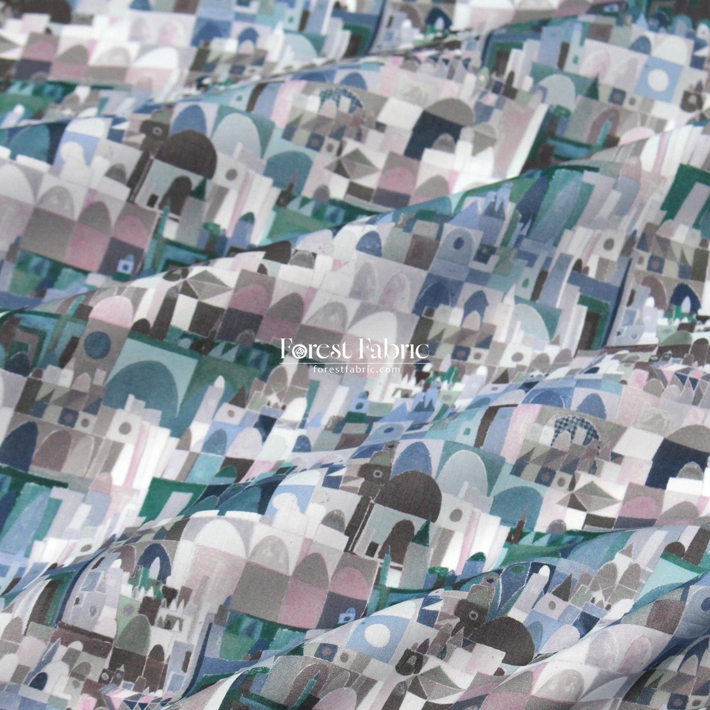 Liberty of London (Organic Tana Lawn Cotton Fabric) - Urban Jungle A - FO:REST Fabric 布恩堂Liberty fabrictana lawnjapanese fabricykk zipper