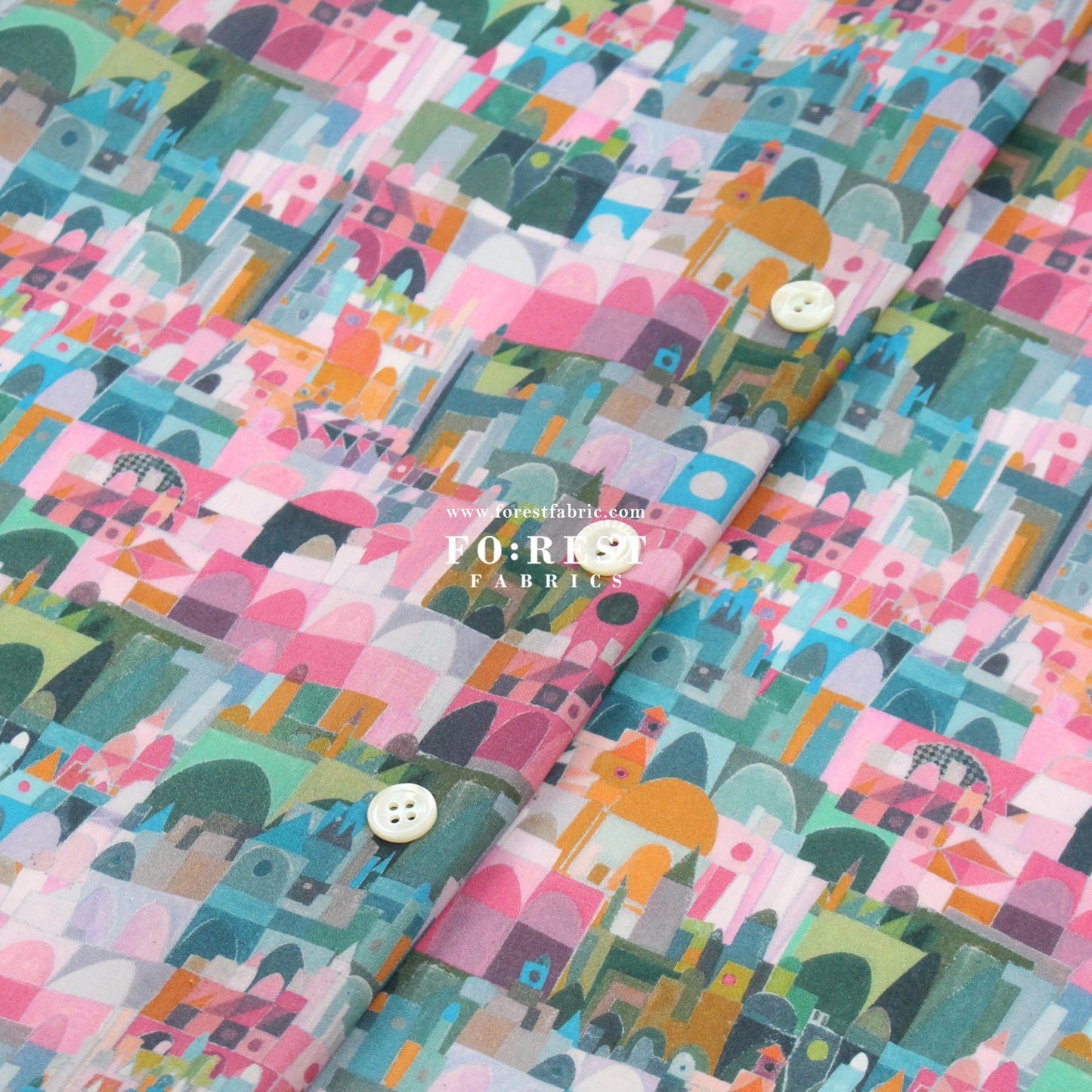 Liberty of London (Organic Tana Lawn Cotton Fabric) - Urban Jungle A - FO:REST Fabric 布恩堂Liberty fabrictana lawnjapanese fabricykk zipper