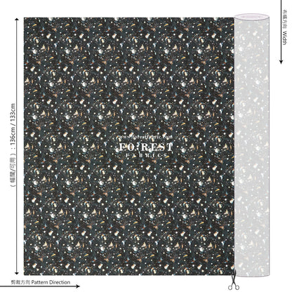 Liberty of London (Organic Tana Lawn Cotton Fabric) - What Lies Beyond - FO:REST Fabric 布恩堂Liberty fabrictana lawnjapanese fabricykk zipper