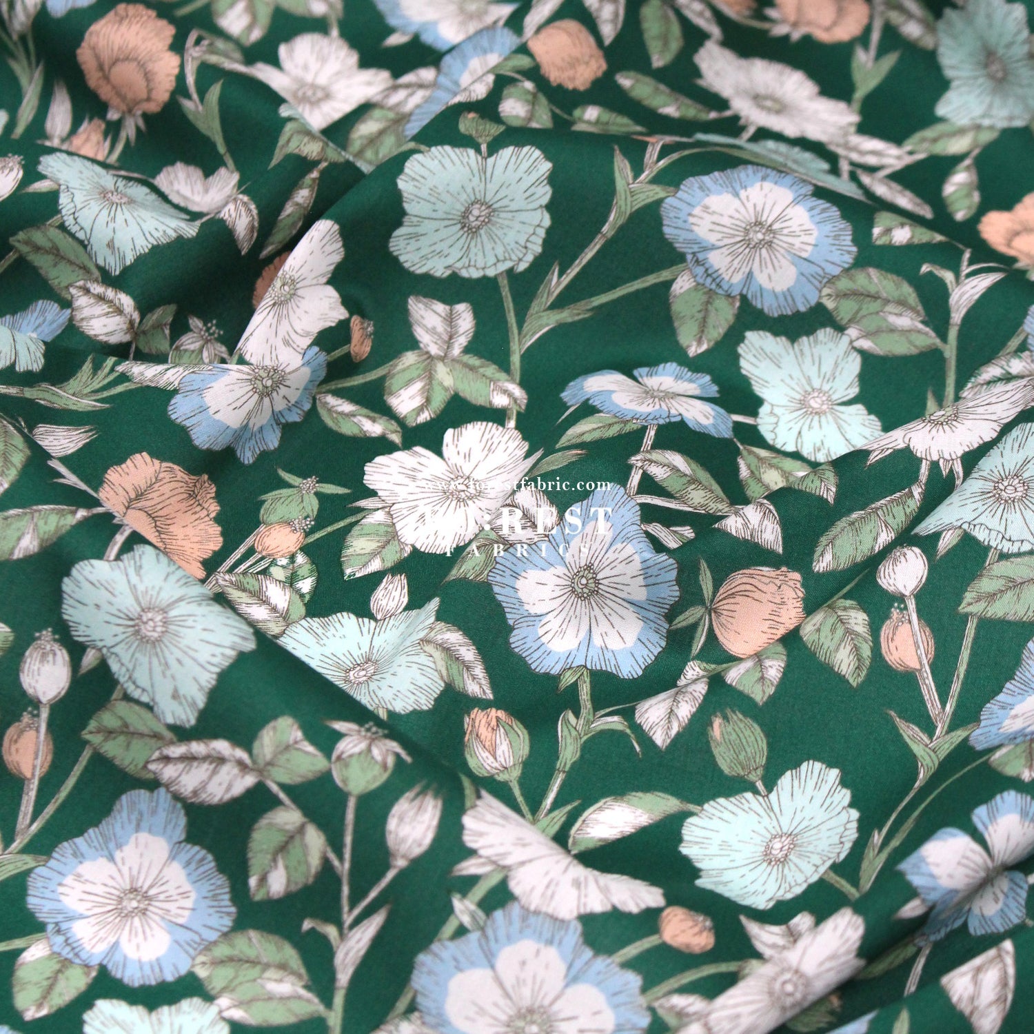 Liberty of London (Organic Tana Lawn Cotton Fabric) - Wild Petals B - FO:REST Fabric 布恩堂Liberty fabrictana lawnjapanese fabricykk zipper