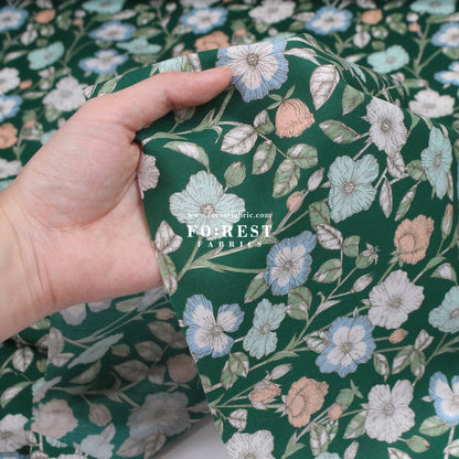 Liberty of London (Organic Tana Lawn Cotton Fabric) - Wild Petals B - FO:REST Fabric 布恩堂Liberty fabrictana lawnjapanese fabricykk zipper