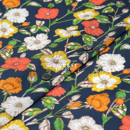 Liberty of London (Organic Tana Lawn Cotton Fabric) - Wild Petals C - FO:REST Fabric 布恩堂Liberty fabrictana lawnjapanese fabricykk zipper