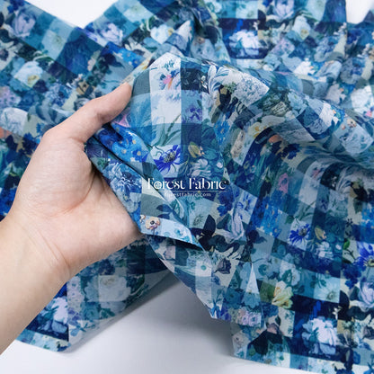 Liberty of London (Silk Crepe de Chine) - Archive Gingham - FO:REST Fabric 布恩堂Liberty fabrictana lawnjapanese fabricykk zipper