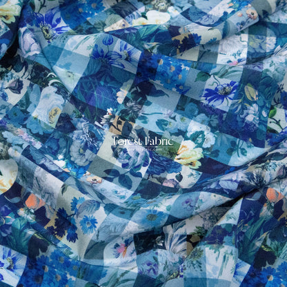Liberty of London (Silk Crepe de Chine) - Archive Gingham - FO:REST Fabric 布恩堂Liberty fabrictana lawnjapanese fabricykk zipper