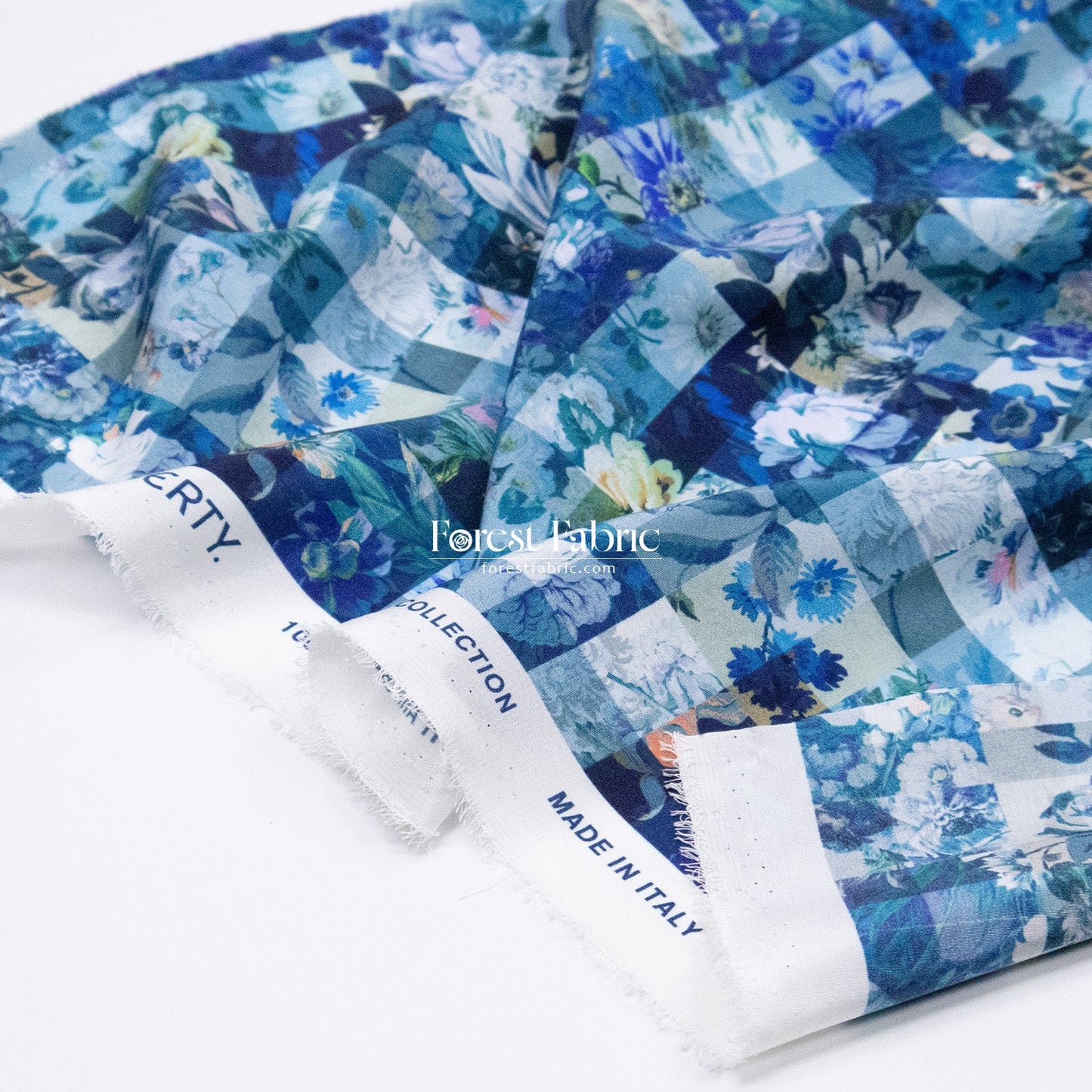 Liberty of London (Silk Crepe de Chine) - Archive Gingham - FO:REST Fabric 布恩堂Liberty fabrictana lawnjapanese fabricykk zipper