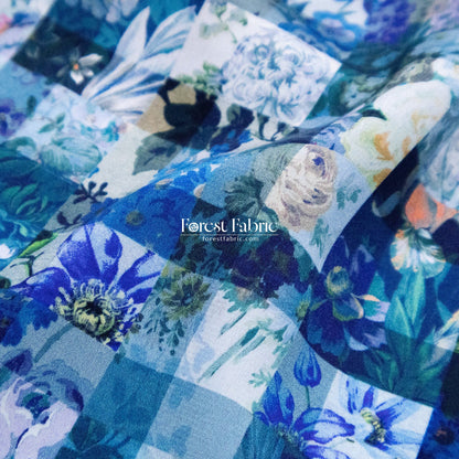 Liberty of London (Silk Crepe de Chine) - Archive Gingham - FO:REST Fabric 布恩堂Liberty fabrictana lawnjapanese fabricykk zipper