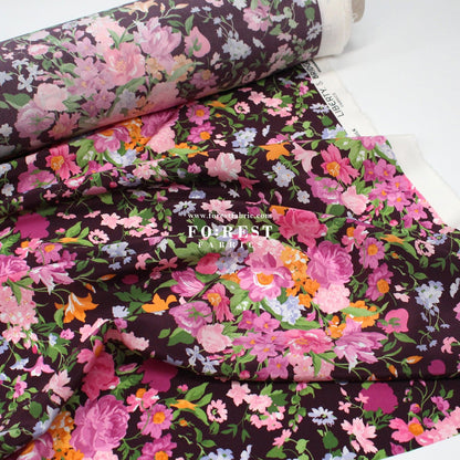 Liberty of London (Silk Crepe de Chine) - Bouquet Carnival - FO:REST Fabric 布恩堂Liberty fabrictana lawnjapanese fabricykk zipper