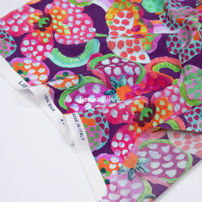 Liberty of London (Silk Crepe de Chine) - Fauvism Floral - FO:REST Fabric 布恩堂Liberty fabrictana lawnjapanese fabricykk zipper