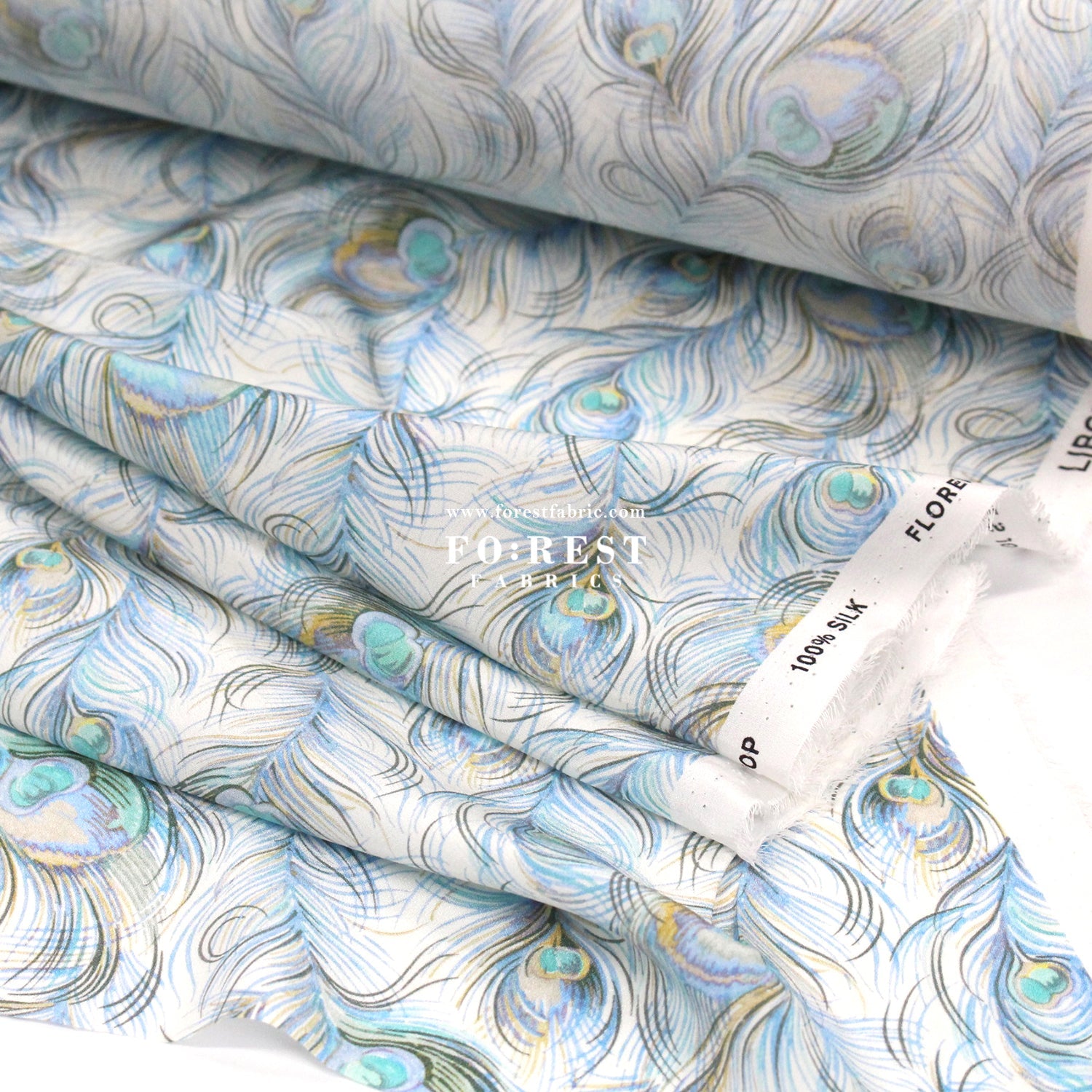 Liberty of London (Silk Crepe de Chine) - Florentine's Journey - FO:REST Fabric 布恩堂Liberty fabrictana lawnjapanese fabricykk zipper