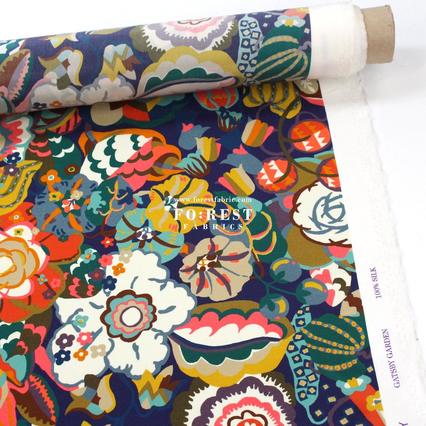 Liberty of London (Silk Crepe de Chine) - Gatsby Garden fabric - FO:REST Fabric 布恩堂Liberty fabrictana lawnjapanese fabricykk zipper