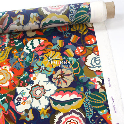 Liberty of London (Silk Crepe de Chine) - Gatsby Garden fabric - FO:REST Fabric 布恩堂Liberty fabrictana lawnjapanese fabricykk zipper