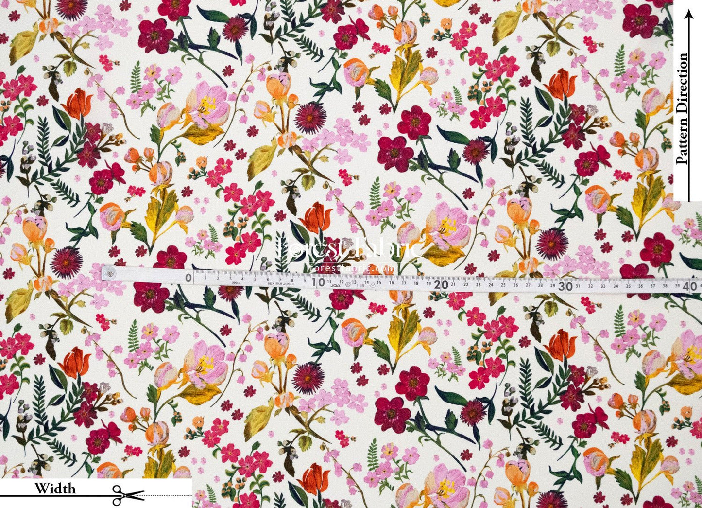 Liberty of London (Silk Crepe de Chine) - Heidi - FO:REST Fabric 布恩堂Liberty fabrictana lawnjapanese fabricykk zipper