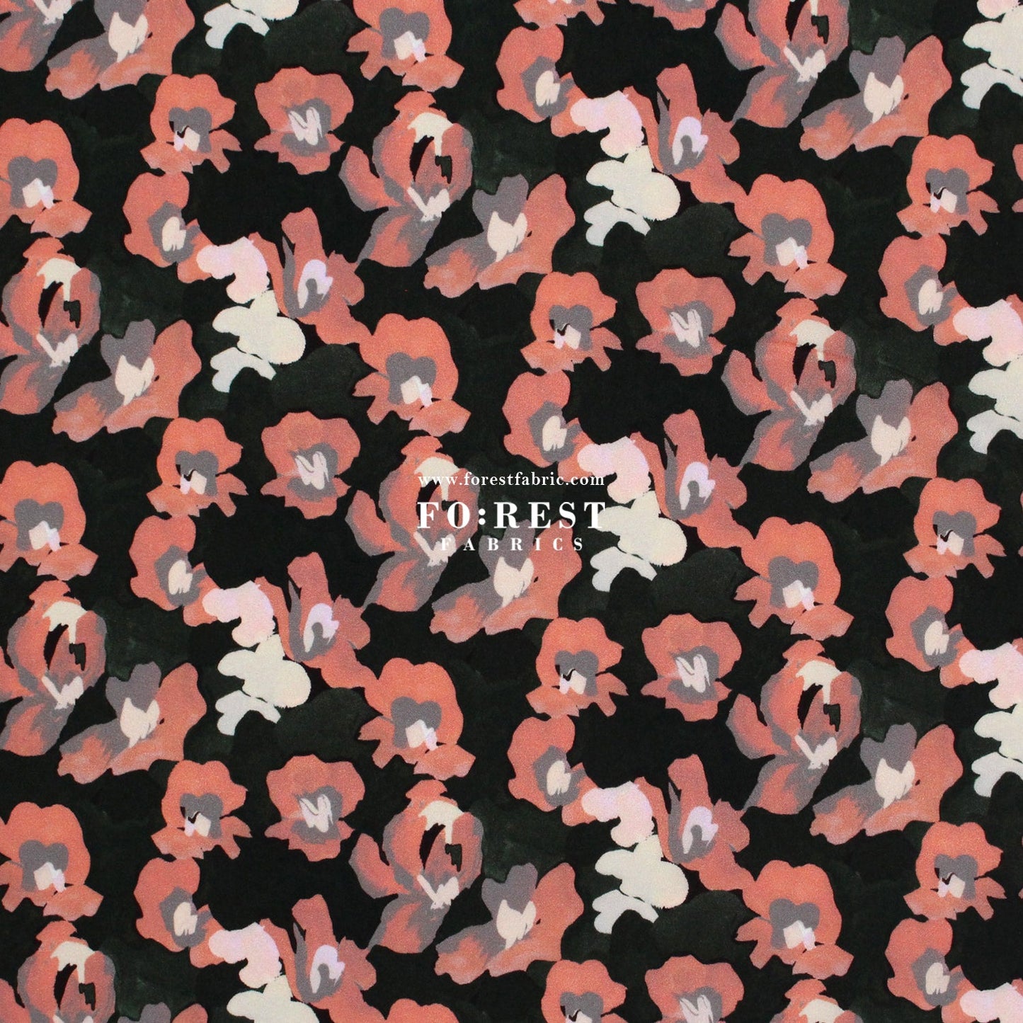Liberty of London (Silk Crepe de Chine) - Jemma Rosa fabric - FO:REST Fabric 布恩堂Liberty fabrictana lawnjapanese fabricykk zipper