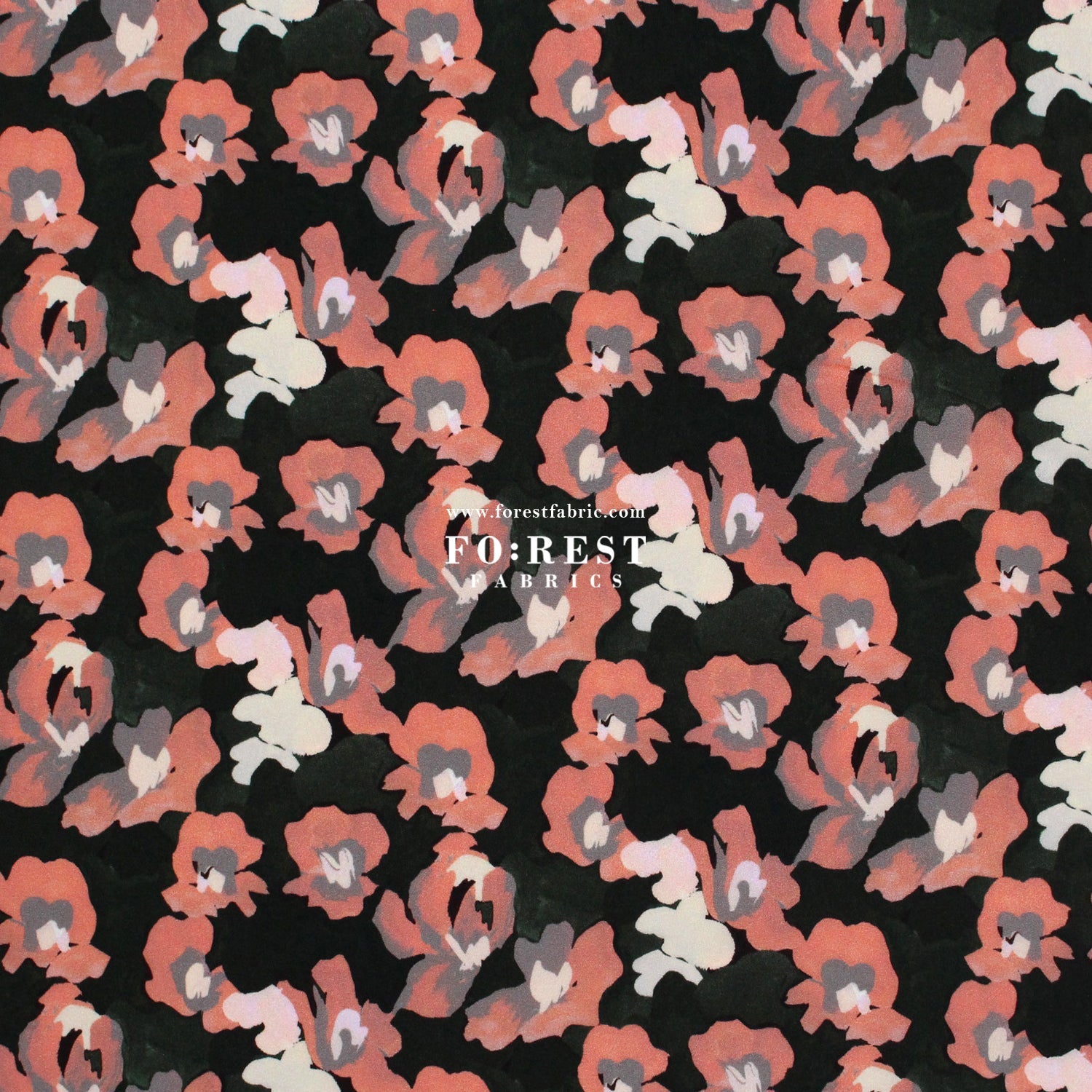 Liberty of London (Silk Crepe de Chine) - Jemma Rosa fabric - FO:REST Fabric 布恩堂Liberty fabrictana lawnjapanese fabricykk zipper