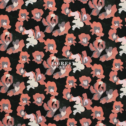 Liberty of London (Silk Crepe de Chine) - Jemma Rosa fabric - FO:REST Fabric 布恩堂Liberty fabrictana lawnjapanese fabricykk zipper
