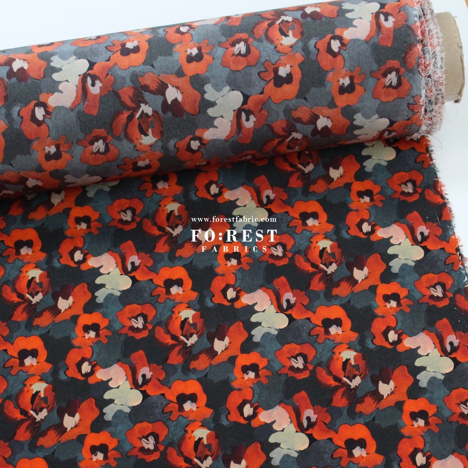 Liberty of London (Silk Crepe de Chine) - Jemma Rosa fabric - FO:REST Fabric 布恩堂Liberty fabrictana lawnjapanese fabricykk zipper