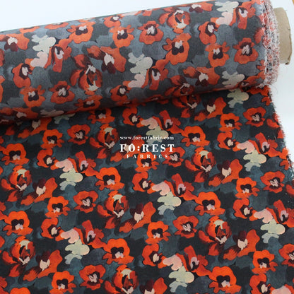 Liberty of London (Silk Crepe de Chine) - Jemma Rosa fabric - FO:REST Fabric 布恩堂Liberty fabrictana lawnjapanese fabricykk zipper