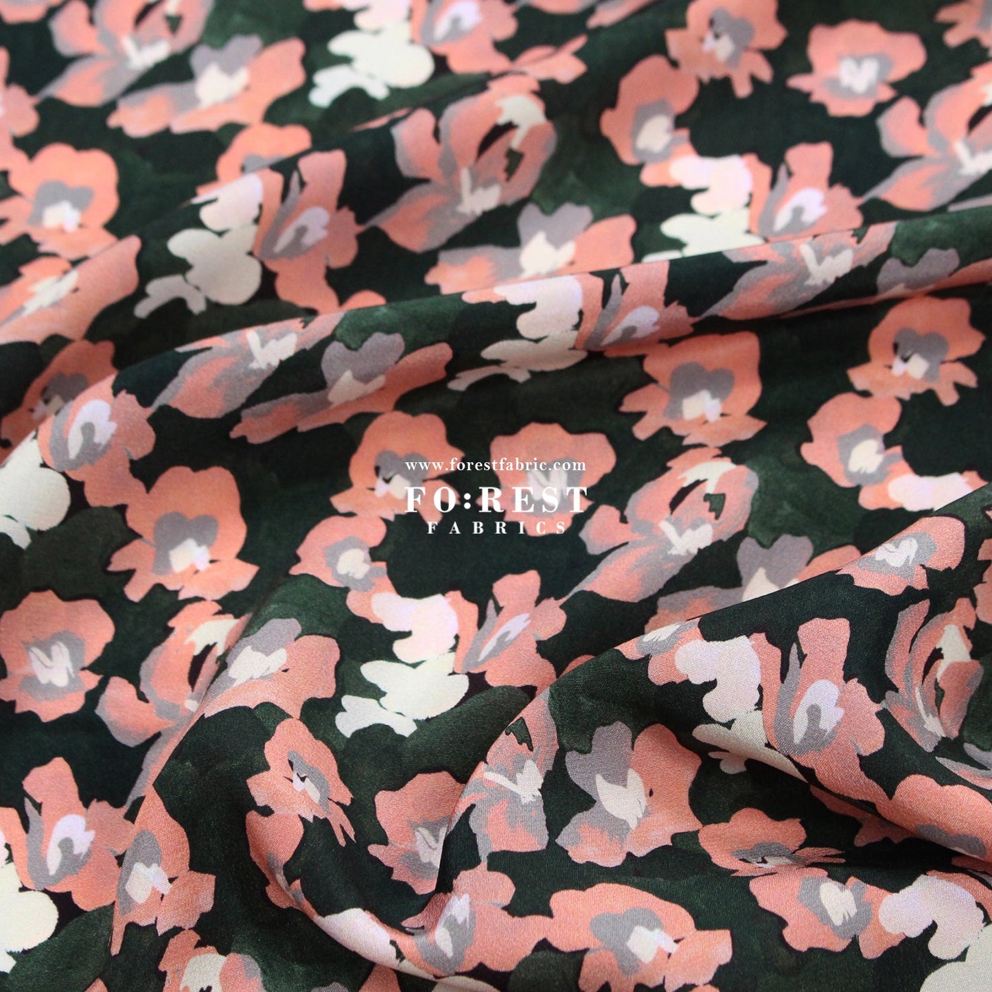 Liberty of London (Silk Crepe de Chine) - Jemma Rosa fabric - FO:REST Fabric 布恩堂Liberty fabrictana lawnjapanese fabricykk zipper