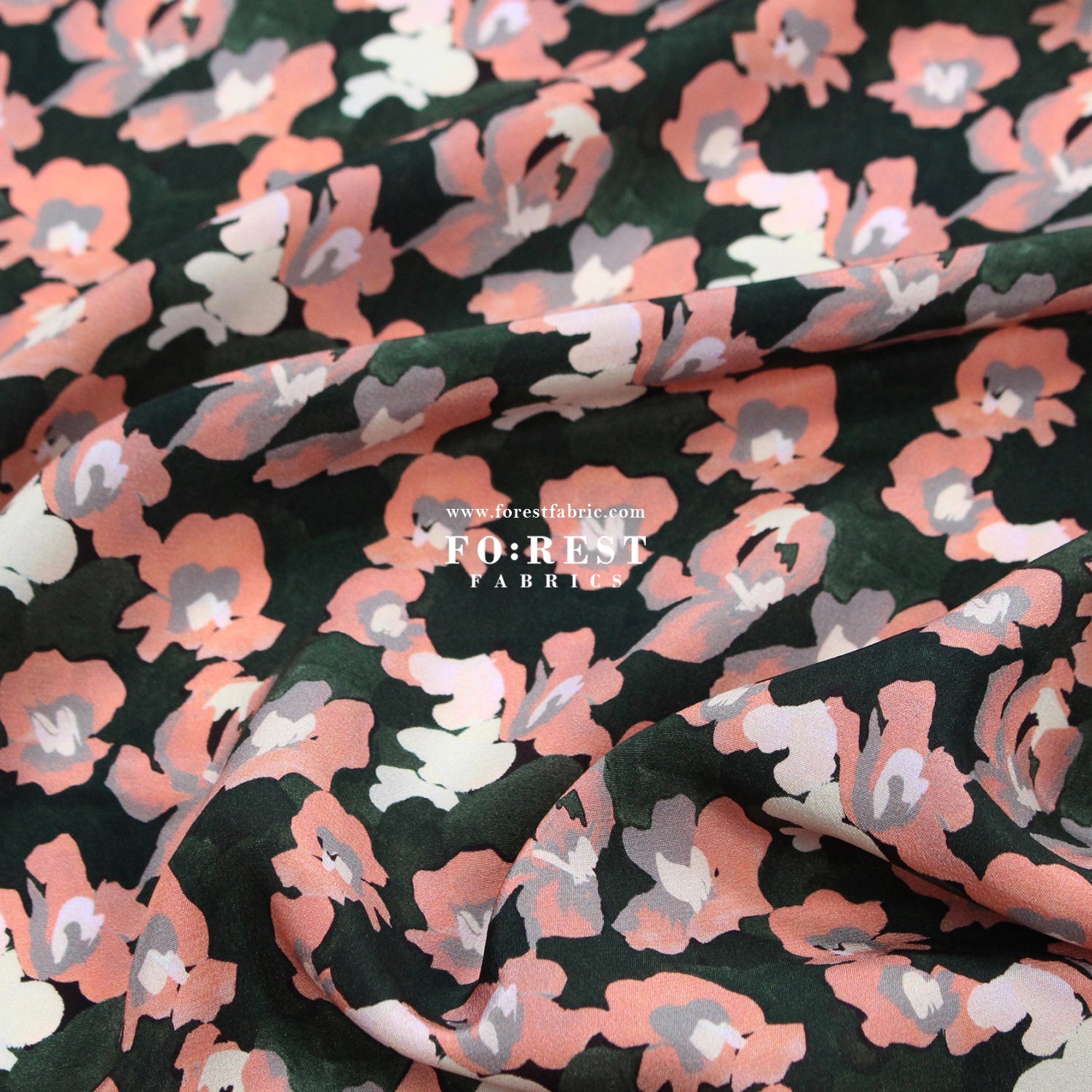 Liberty of London (Silk Crepe de Chine) - Jemma Rosa fabric - FO:REST Fabric 布恩堂Liberty fabrictana lawnjapanese fabricykk zipper