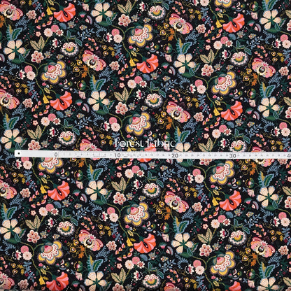 Liberty of London (Silk Crepe de Chine) - Mabelle hall - FO:REST Fabric 布恩堂Liberty fabric#tana lawn#japanese fabric#ykk zipper#