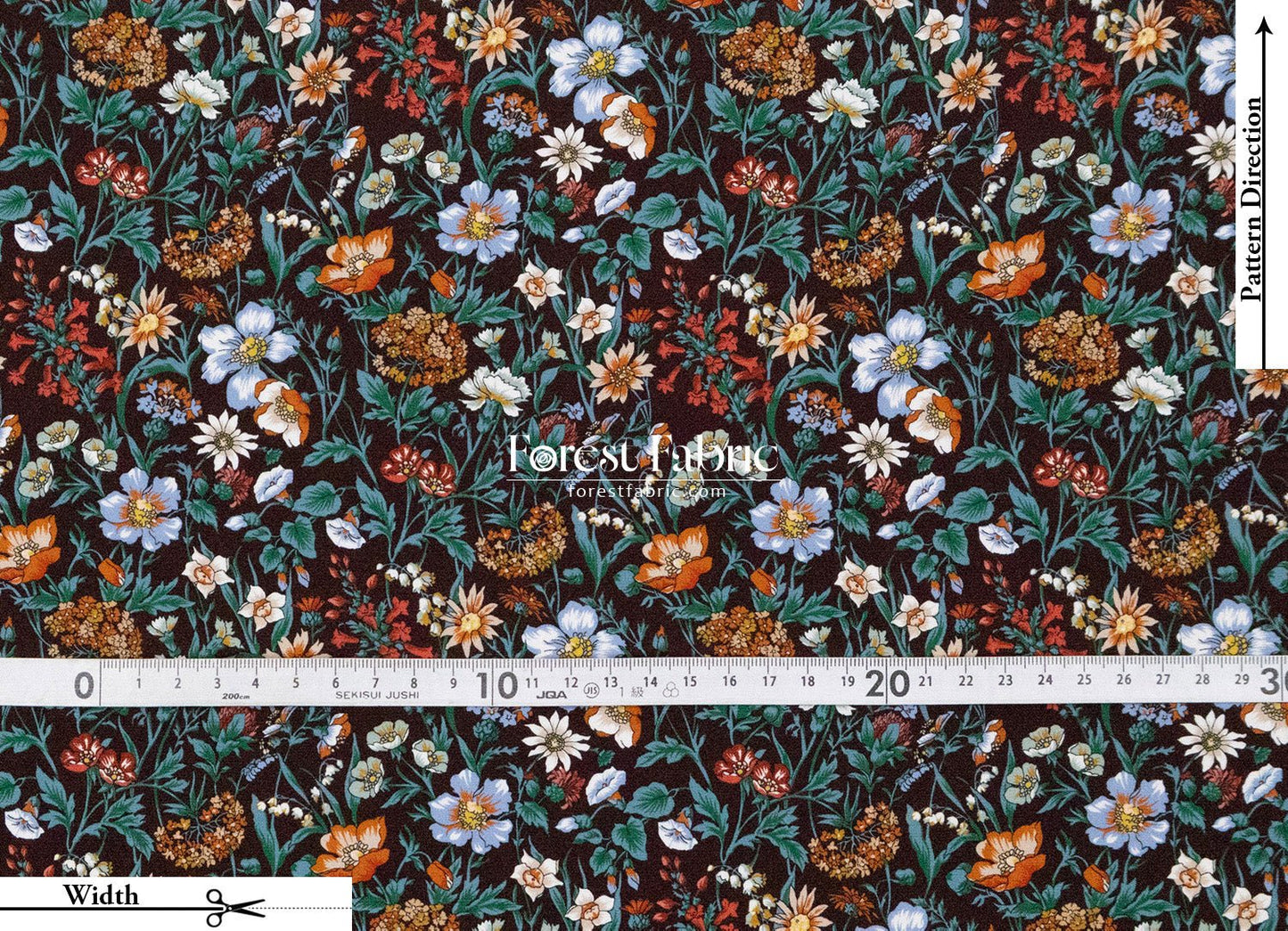 Liberty of London (Silk Crepe de Chine) - Rachel Meadow - FO:REST Fabric 布恩堂Liberty fabrictana lawnjapanese fabricykk zipper