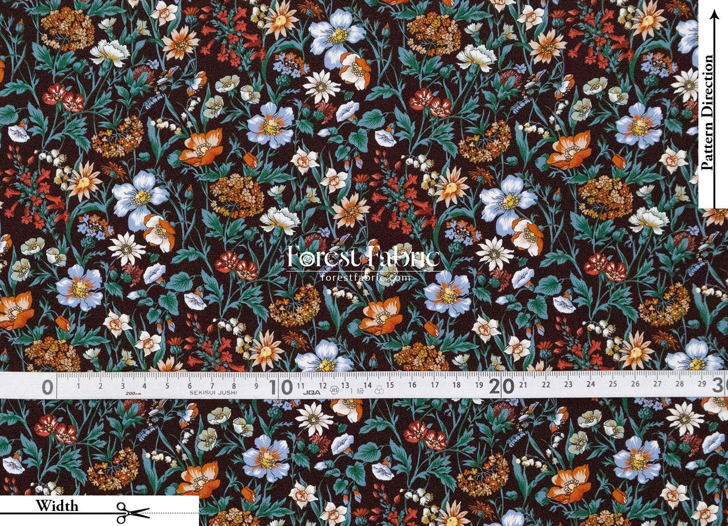 Liberty of London (Silk Crepe de Chine) - Rachel Meadow - FO:REST Fabric 布恩堂Liberty fabrictana lawnjapanese fabricykk zipper