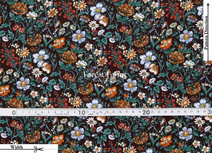 Liberty of London (Silk Crepe de Chine) - Rachel Meadow - FO:REST Fabric 布恩堂Liberty fabrictana lawnjapanese fabricykk zipper
