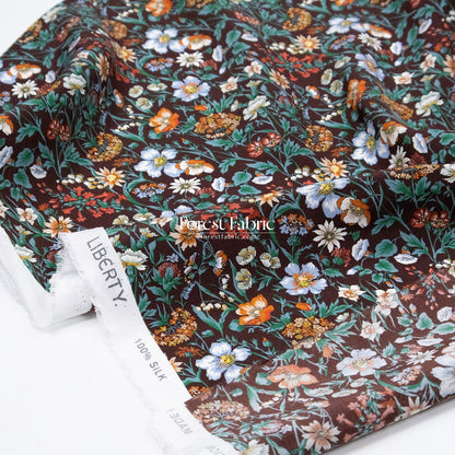 Liberty of London (Silk Crepe de Chine) - Rachel Meadow - FO:REST Fabric 布恩堂Liberty fabrictana lawnjapanese fabricykk zipper