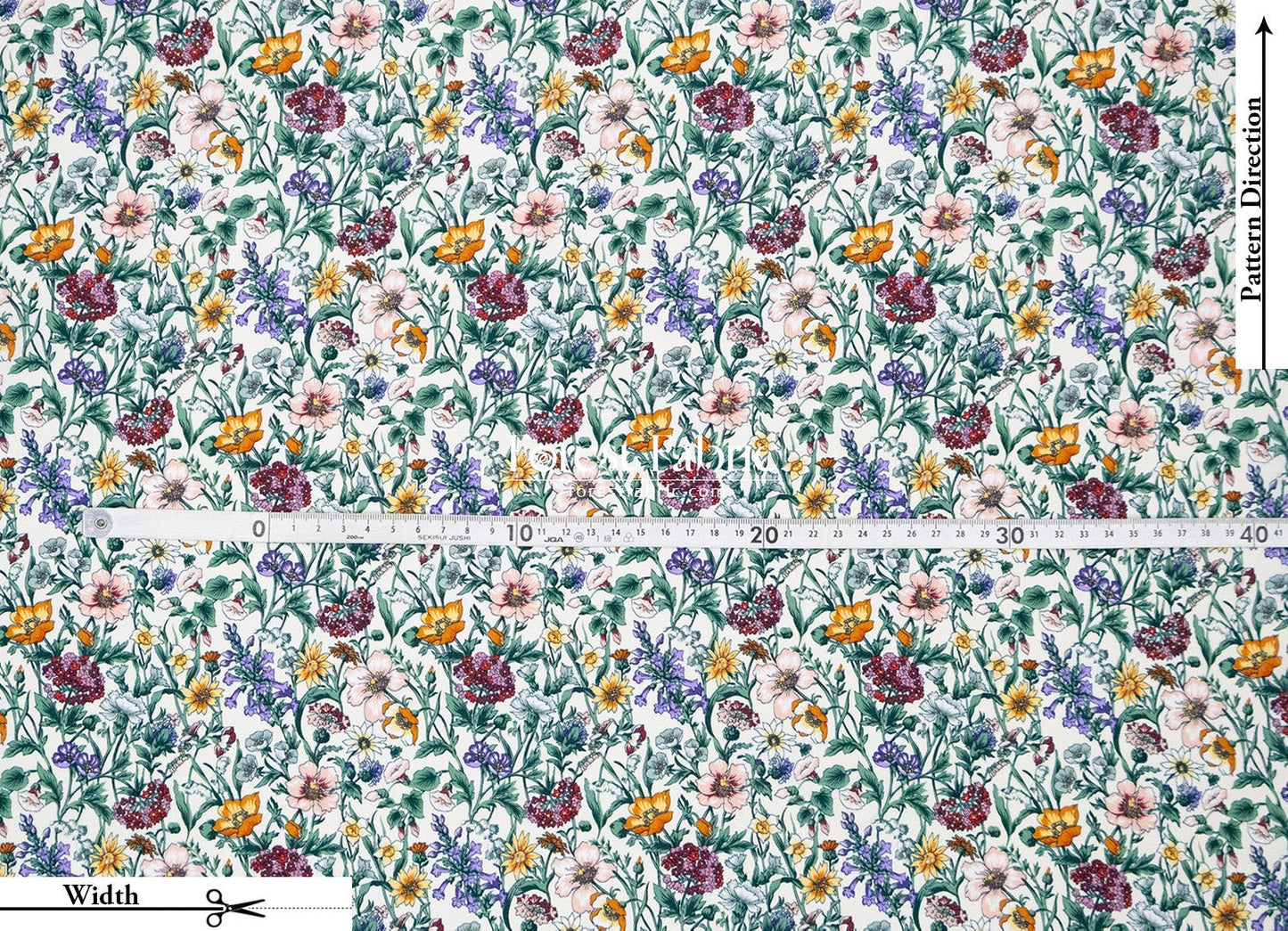 Liberty of London (Silk Crepe de Chine) - Rachel Meadow - FO:REST Fabric 布恩堂Liberty fabrictana lawnjapanese fabricykk zipper