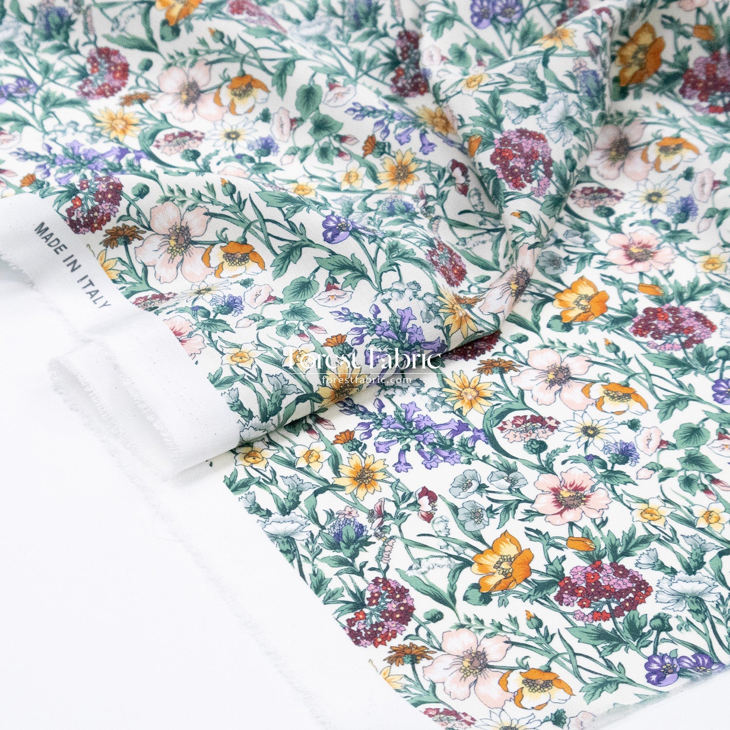 Liberty of London (Silk Crepe de Chine) - Rachel Meadow - FO:REST Fabric 布恩堂Liberty fabrictana lawnjapanese fabricykk zipper