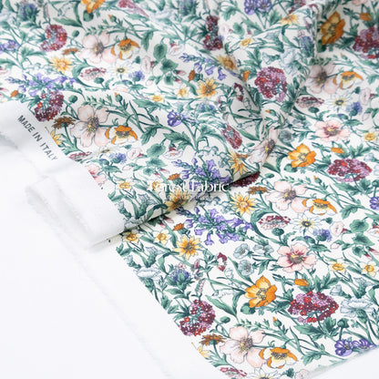 Liberty of London (Silk Crepe de Chine) - Rachel Meadow - FO:REST Fabric 布恩堂Liberty fabrictana lawnjapanese fabricykk zipper
