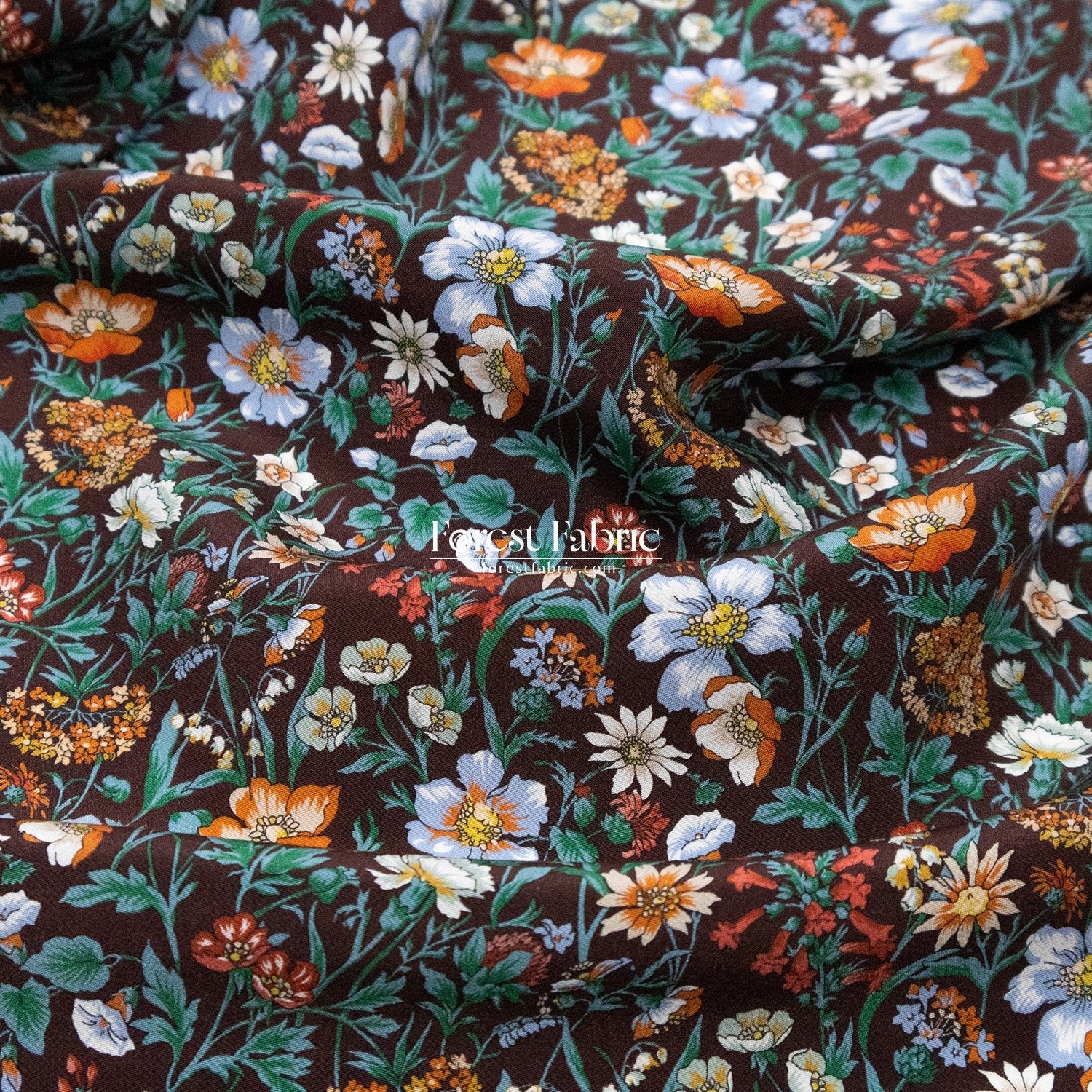 Liberty of London (Silk Crepe de Chine) - Rachel Meadow - FO:REST Fabric 布恩堂Liberty fabrictana lawnjapanese fabricykk zipper