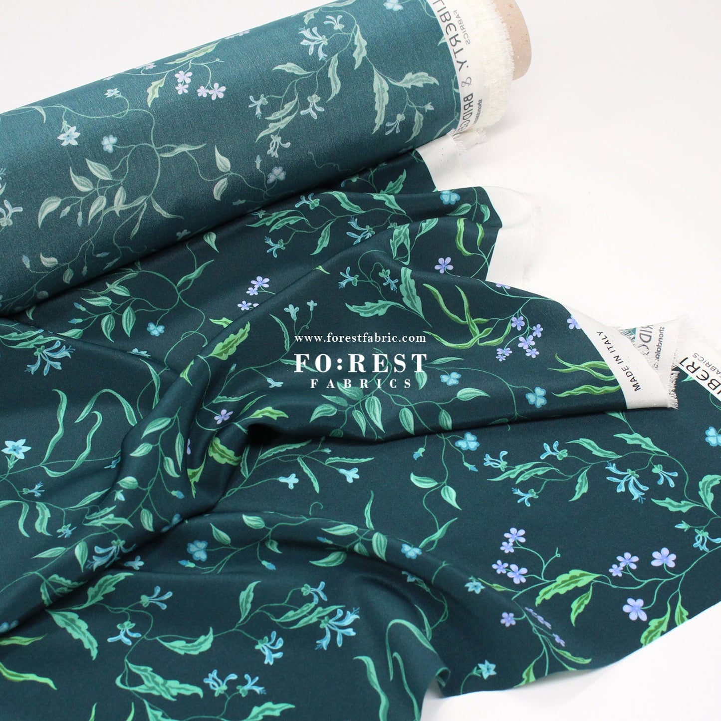 Liberty of London (Silk Crepe de Chine) - Regal Blossom - FO:REST Fabric 布恩堂Liberty fabrictana lawnjapanese fabricykk zipper