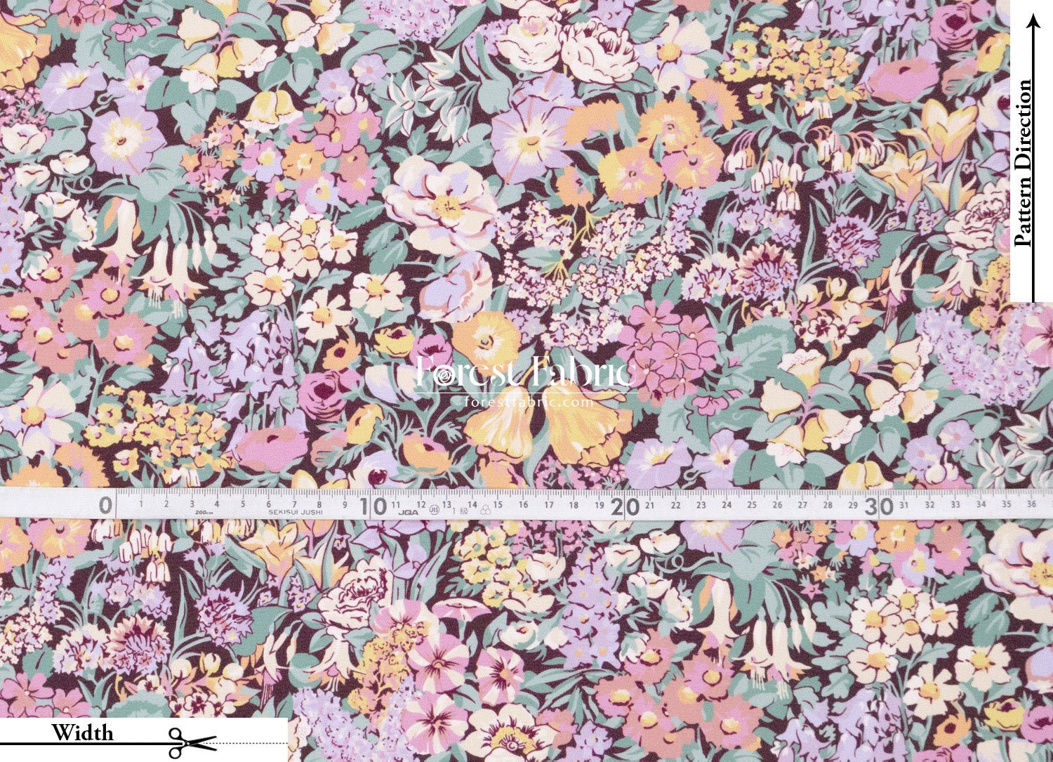 Liberty of London (Silk Crepe de Chine) - Spring Cottage - FO:REST Fabric 布恩堂Liberty fabrictana lawnjapanese fabricykk zipper