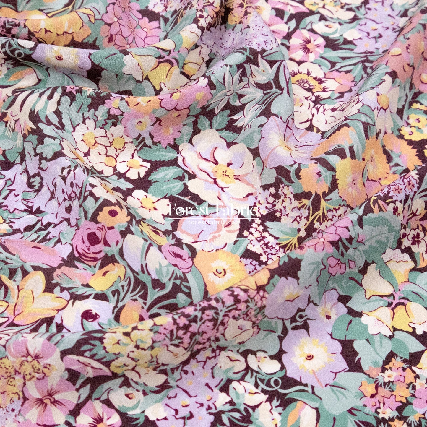 Liberty of London (Silk Crepe de Chine) - Spring Cottage - FO:REST Fabric 布恩堂Liberty fabrictana lawnjapanese fabricykk zipper