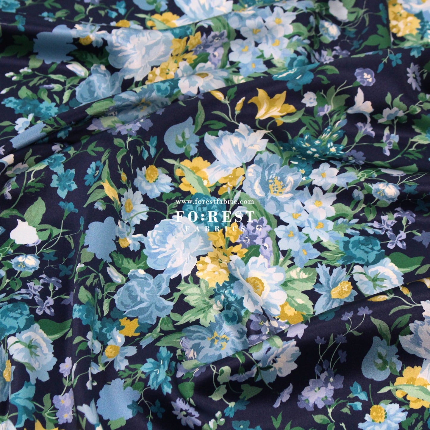Liberty of London (Silk Satin) - Bouquet Carnival - FO:REST Fabric 布恩堂Liberty fabrictana lawnjapanese fabricykk zipper