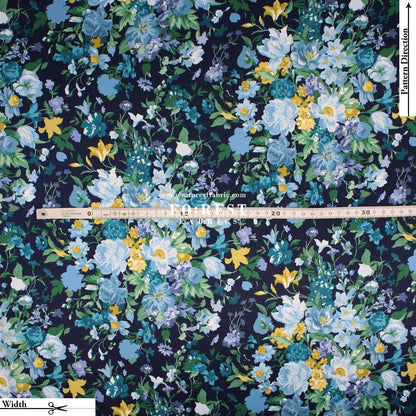 Liberty of London (Silk Satin) - Bouquet Carnival - FO:REST Fabric 布恩堂Liberty fabrictana lawnjapanese fabricykk zipper