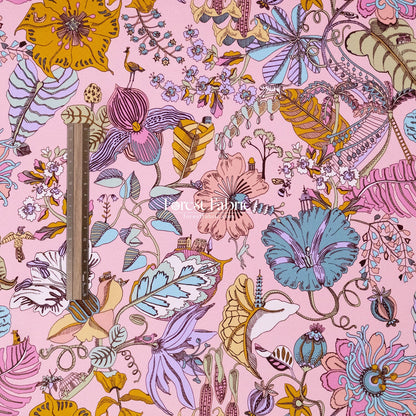 Liberty of London (Silk Satin fabric) - Fantasy Land - FO:REST Fabric 布恩堂Liberty fabrictana lawnjapanese fabricykk zipper