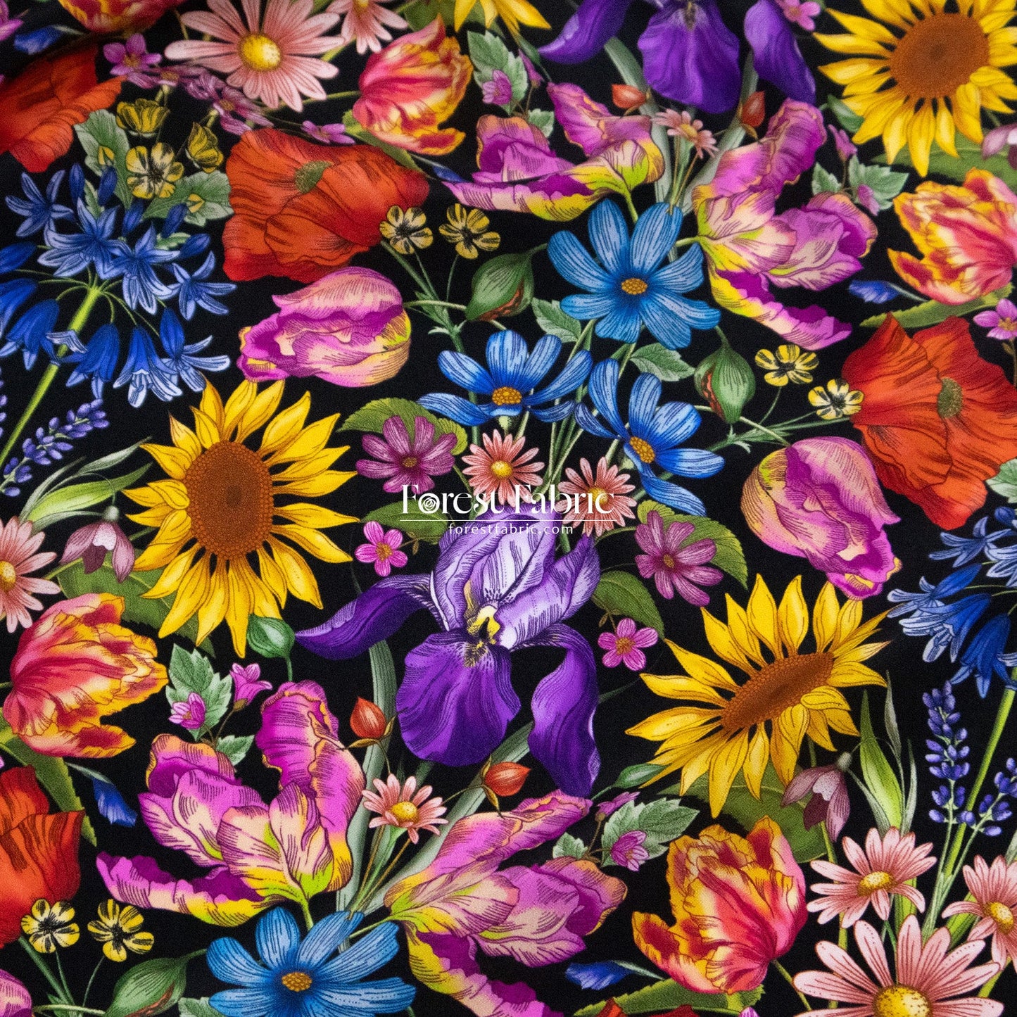 Liberty of London (Silk Satin fabric) - Floral Muse - FO:REST Fabric 布恩堂Liberty fabrictana lawnjapanese fabricykk zipper