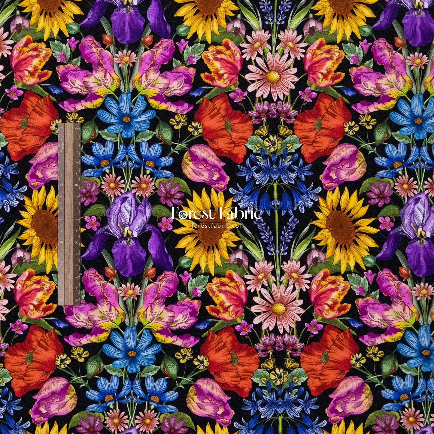 Liberty of London (Silk Satin fabric) - Floral Muse - FO:REST Fabric 布恩堂Liberty fabrictana lawnjapanese fabricykk zipper
