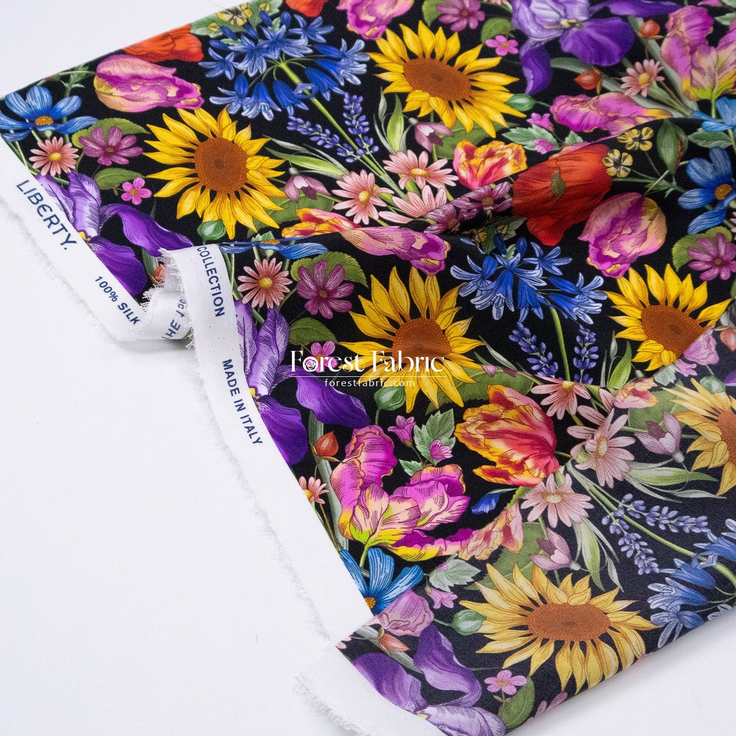 Liberty of London (Silk Satin fabric) - Floral Muse - FO:REST Fabric 布恩堂Liberty fabrictana lawnjapanese fabricykk zipper