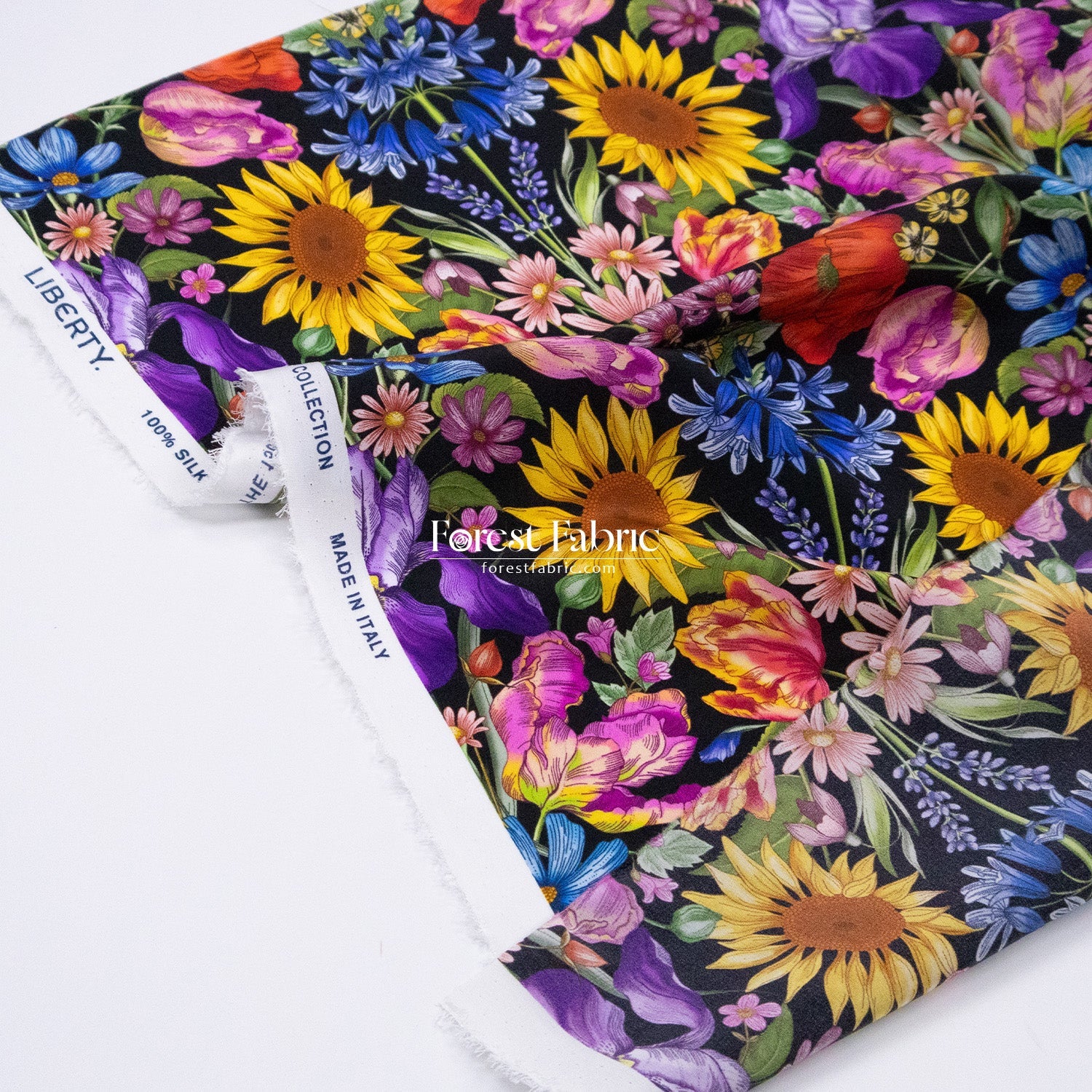 Liberty of London (Silk Satin fabric) - Floral Muse - FO:REST Fabric 布恩堂Liberty fabrictana lawnjapanese fabricykk zipper