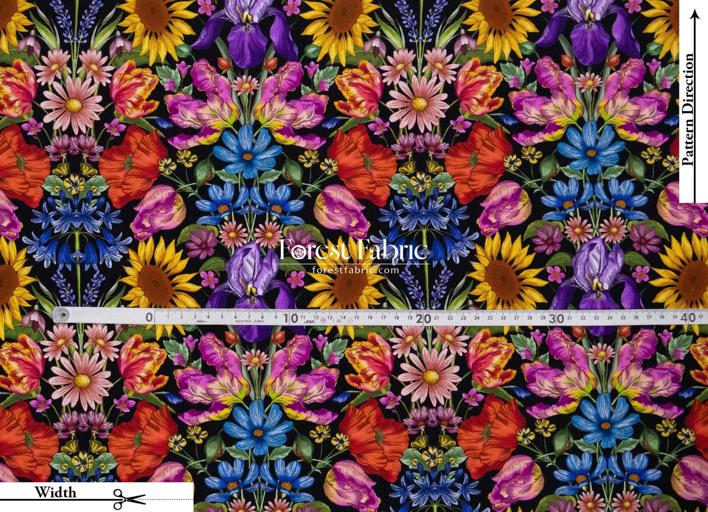 Liberty of London (Silk Satin fabric) - Floral Muse - FO:REST Fabric 布恩堂Liberty fabrictana lawnjapanese fabricykk zipper