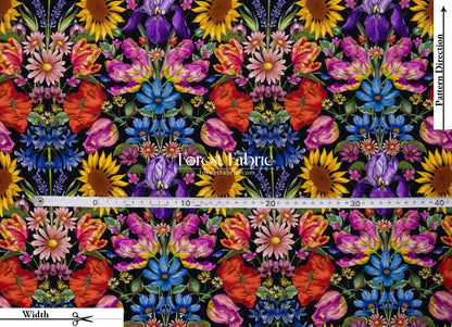 Liberty of London (Silk Satin fabric) - Floral Muse - FO:REST Fabric 布恩堂Liberty fabrictana lawnjapanese fabricykk zipper