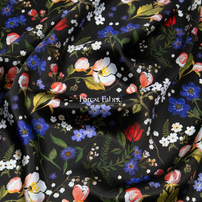 Liberty of London (Silk Satin fabric) - Heidi - FO:REST Fabric 布恩堂Liberty fabrictana lawnjapanese fabricykk zipper