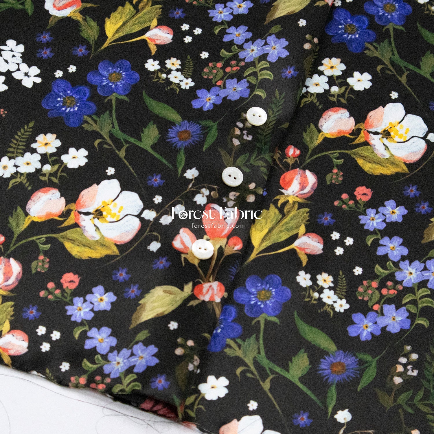 Liberty of London (Silk Satin fabric) - Heidi - FO:REST Fabric 布恩堂Liberty fabrictana lawnjapanese fabricykk zipper