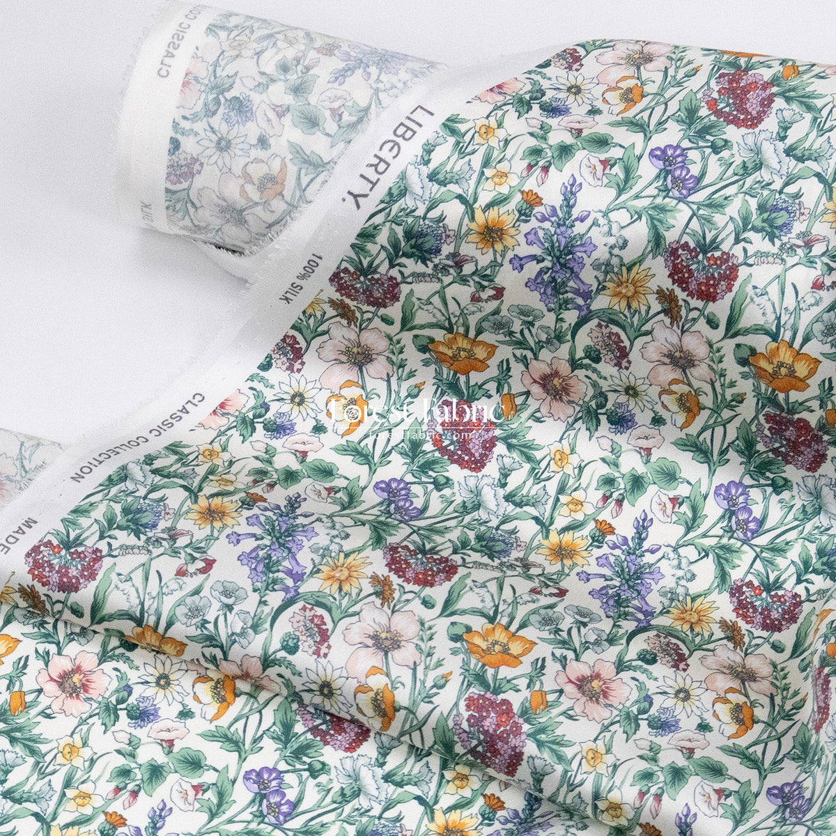 Liberty of London (Silk Satin fabric) - Rachel meadow - FO:REST Fabric 布恩堂Liberty fabric#tana lawn#japanese fabric#ykk zipper#