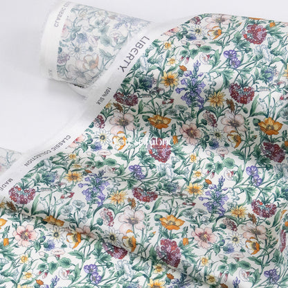 Liberty of London (Silk Satin fabric) - Rachel meadow - FO:REST Fabric 布恩堂Liberty fabric#tana lawn#japanese fabric#ykk zipper#